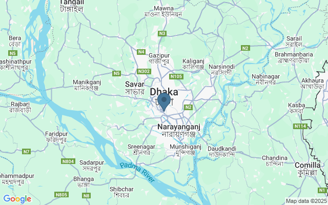 Kaart met locatie Baitul Mukarram
